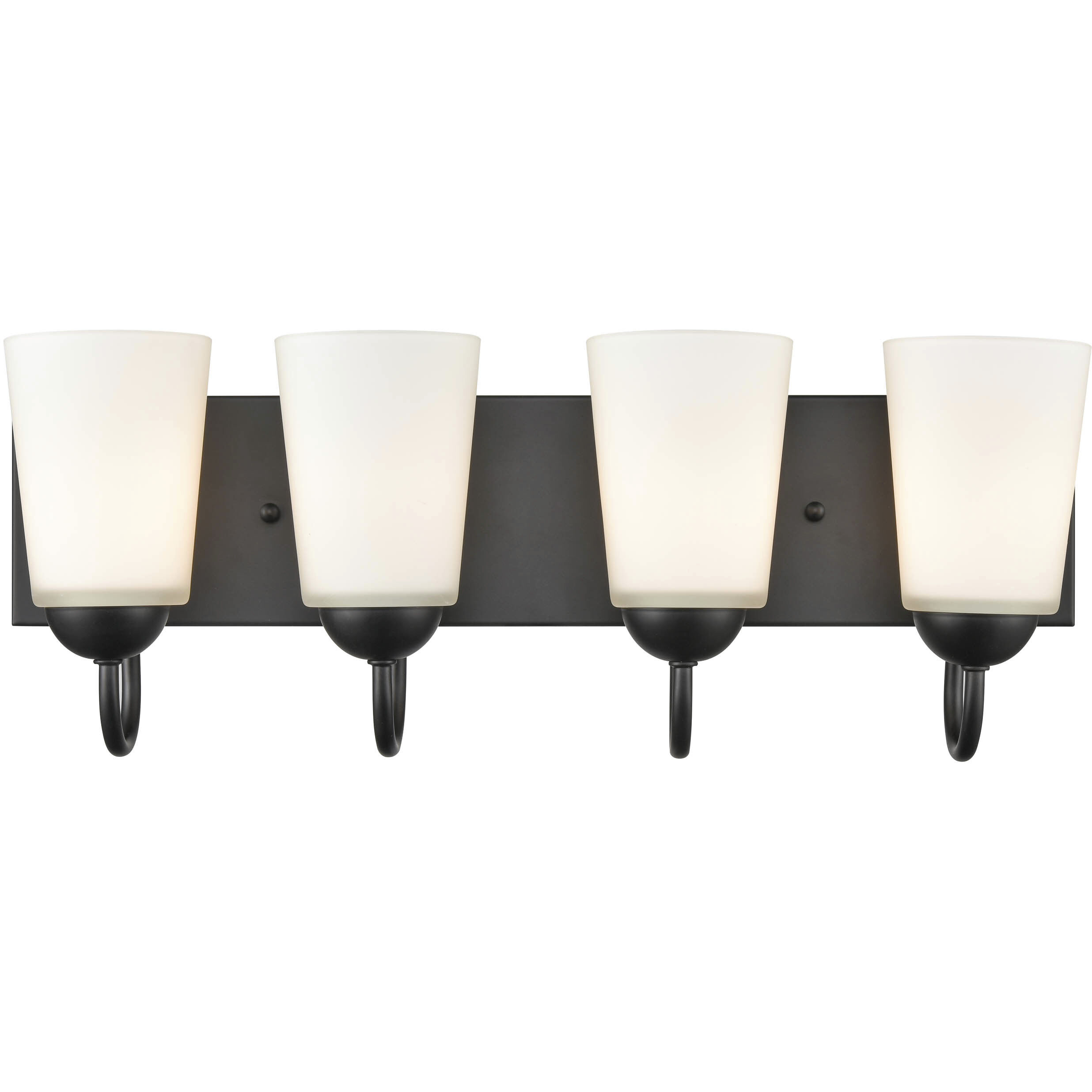 Ivey Lake 4 Light 21.5 inch Matte Black Bathroom Vanity Light Wall Light